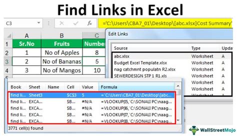 Identifying external links in Excel