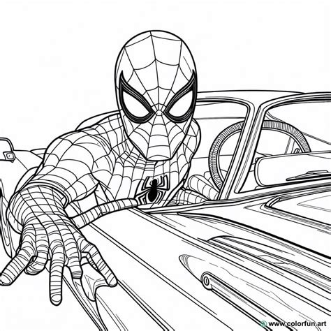 Find More Spiderman Car Coloring Pages