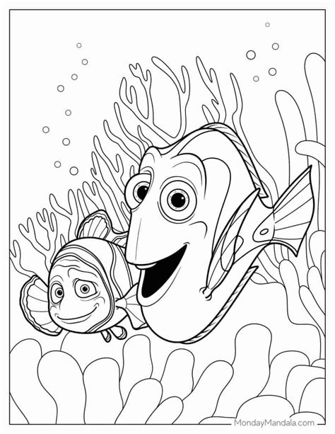 Finding Nemo coloring pages