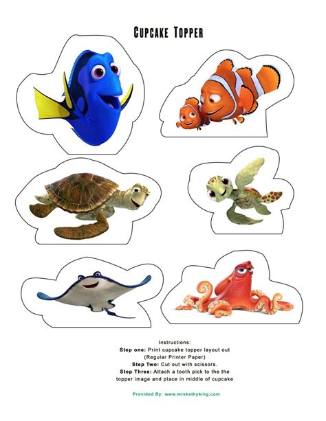 Finding Nemo printable characters