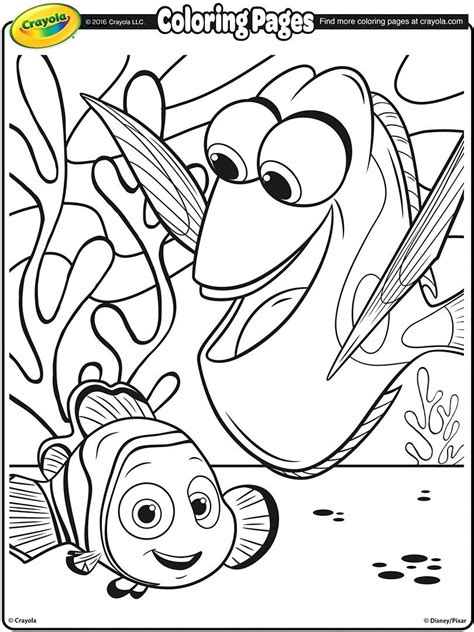 Finding Nemo Printable Coloring Pages