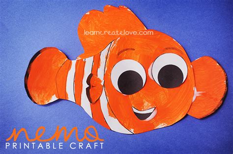 Finding Nemo printable crafts