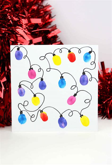 Fingerprint Christmas lights template