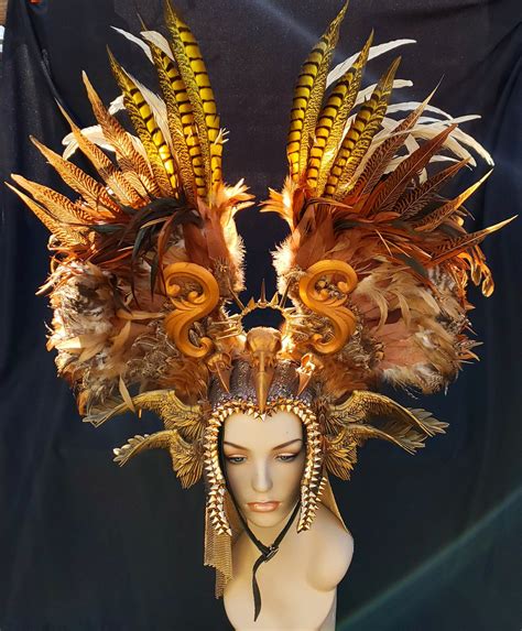 Finished Brazilian Carnival headdress