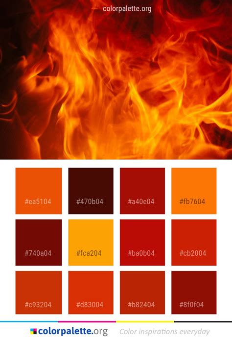 Orange Fire Colors