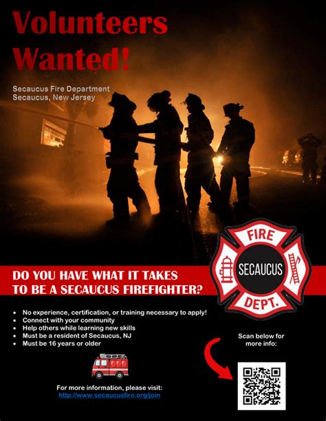 Fire Department Recruitment Flyer Example 4