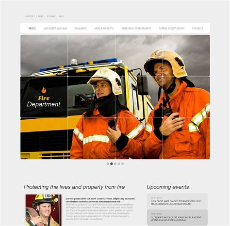 Fire Department Website Template 6