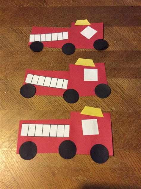 Fire engine activities for kids and adults