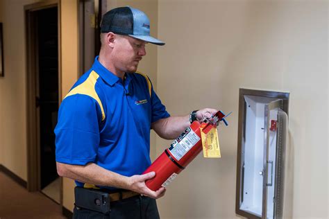 Regular fire extinguisher inspections