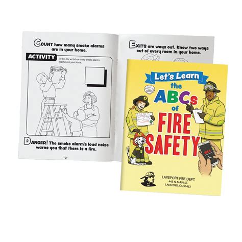 Firefighter teaching fire safety to children