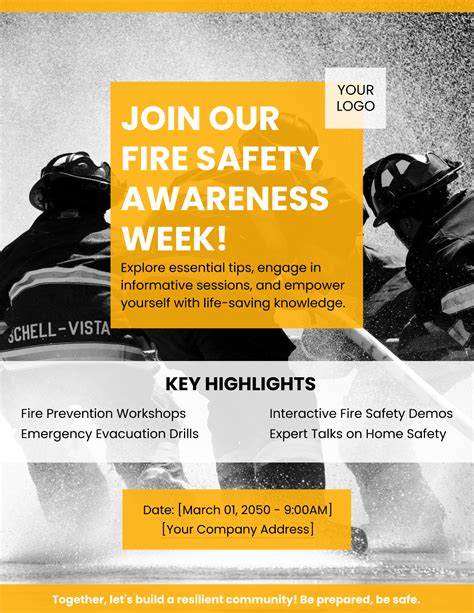 Fire Safety Flyer Template