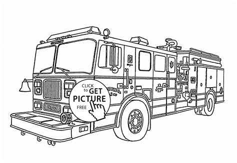 Fire Truck Coloring Book for Adults