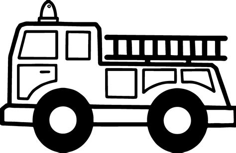 Fire truck coloring page with intricate designs and patterns