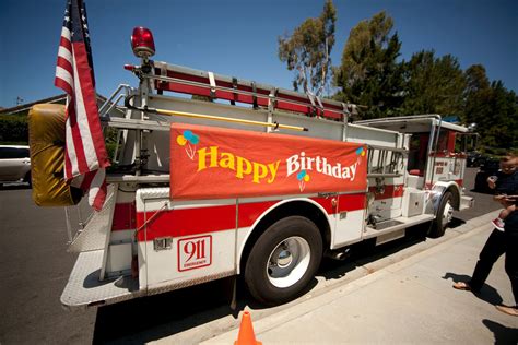 Fire truck party ideas and decorations