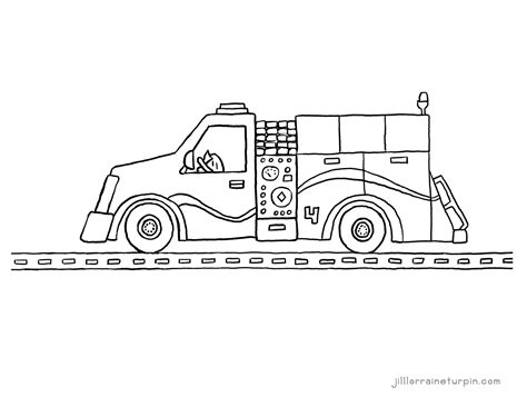 Fire Truck Template 2