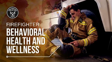 Firefighter receiving mental health support