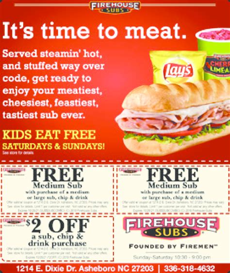 Firehouse Subs coupons