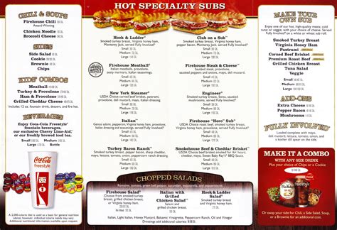 Firehouse Subs Nutrition Menu