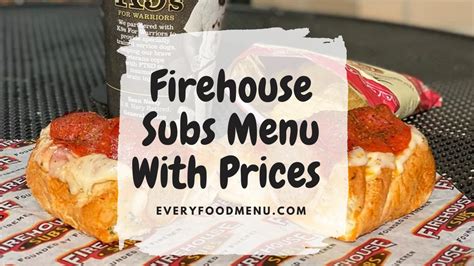 Firehouse Subs menu prices