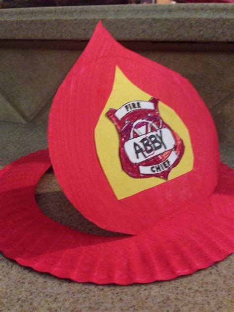 Fireman hat craft ideas