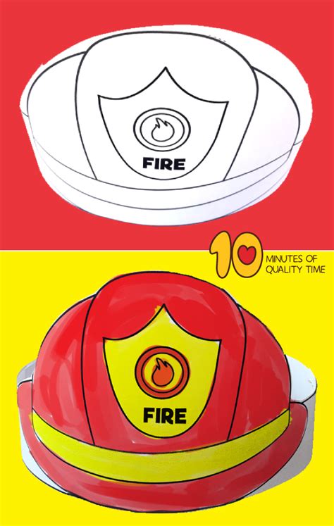 Fireman hat template 7