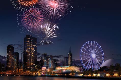 Fireworks at Navy Pier Chicago