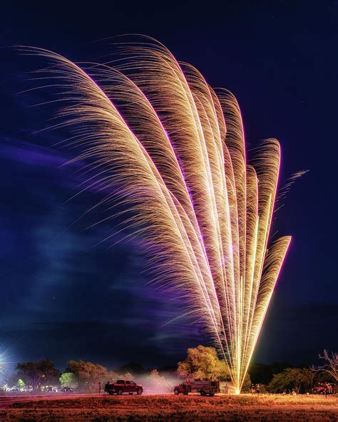 Fireworks fountain display