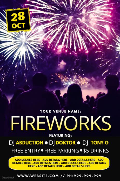 Fireworks Poster Template