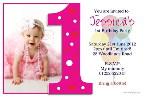 First Birthday Invitation Template