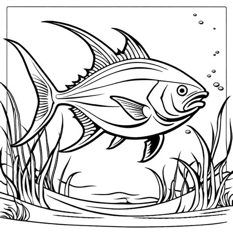 Fish Scenes Coloring Pages