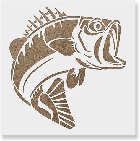 Fish stencils printable design 3