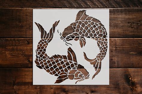 Fish stencils printable design 9