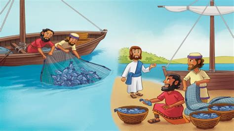 A picture of the Fisher of Men Bible story