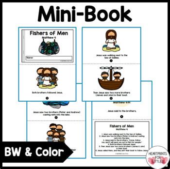 A sequencing activity featuring pictures from the Fisher of Men story