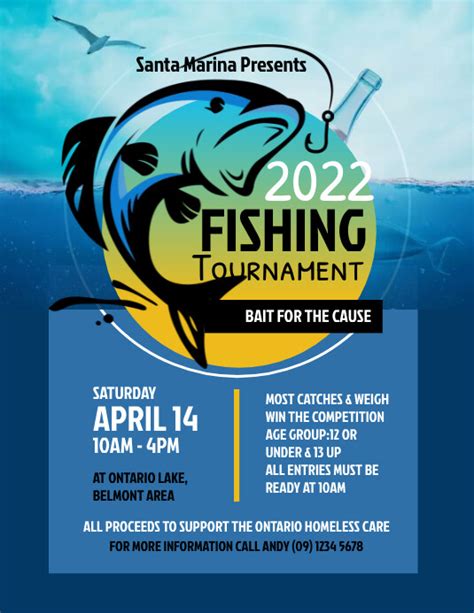 Fishing Tournament Flyer Template 1