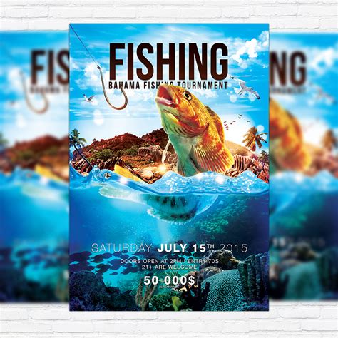 Fishing Tournament Flyer Template 4