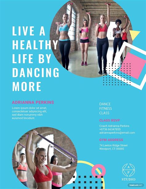 Fitness Class Flyer Template