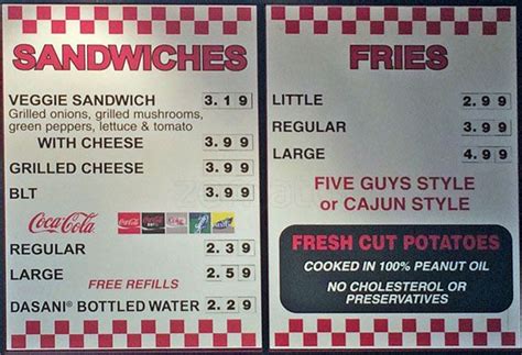 Five Guys Special Offers