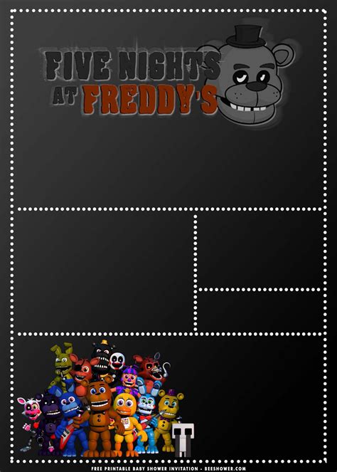 Five Nights at Freddys Invitation Templates Free