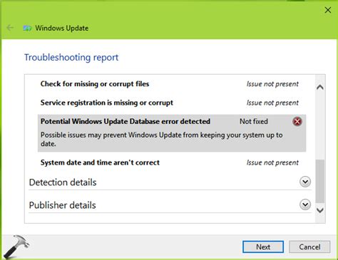 Fix database error on Windows