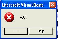 Fix Error 400 Visual Basic