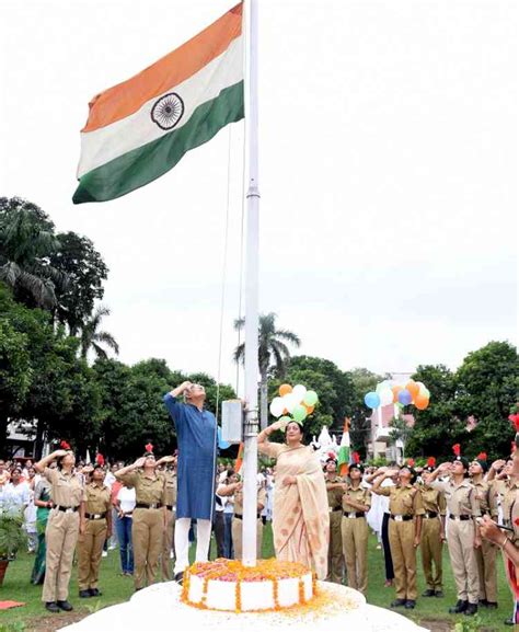 Flag being hoisted briskly