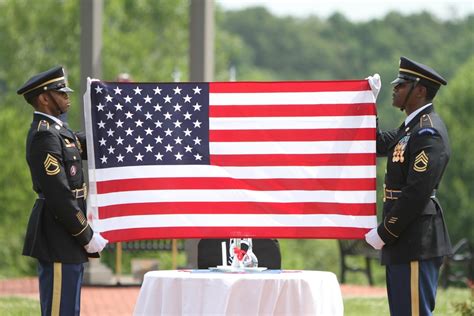 Flag in position of honor