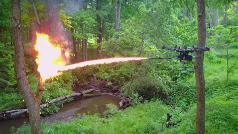 Flame Thrower Drone Applications