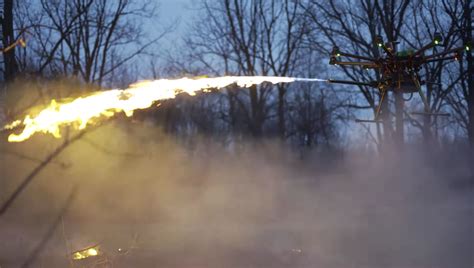 Flame Thrower Drone in Construction