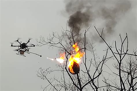 Flame Thrower Drone in Search and Rescue