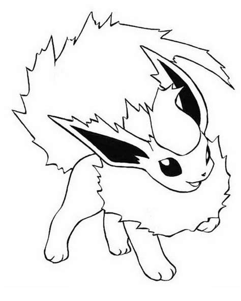 Flareon Coloring Page