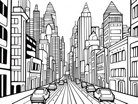 Flash Cityscape Coloring Pages Free