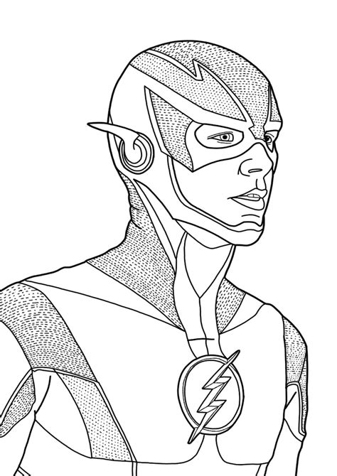 Flash Coloring Pages for Girls