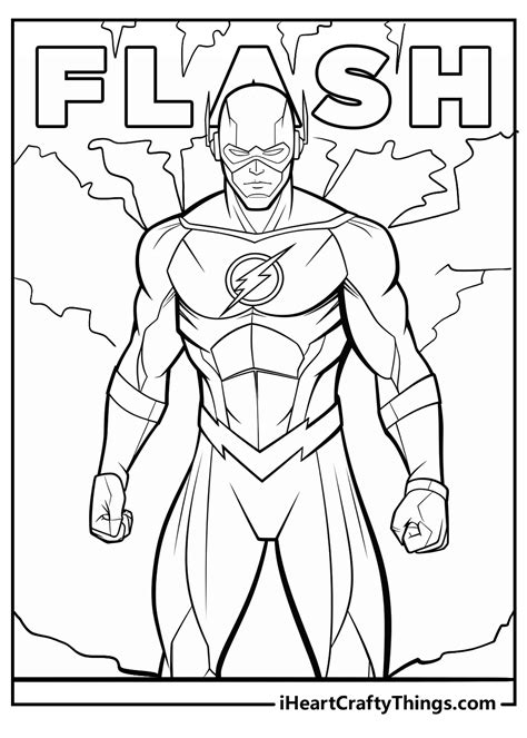 Flash Coloring Pages for Preschoolers